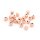 Zwischenperlen aus Messing in roségoldfarben 6 mm 20 Stück