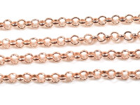 Jasseronkette in roségoldfarben 2m