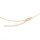 fertige Gliederkette mit 18k Roségold Beschichtung 45 cm