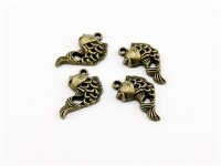 6 Fische in vintage Bronze