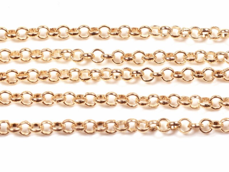 Jasseronkette in KC goldfarben 2m