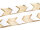 elastisches Gummiband/Faltband mit Chevronmuster in weiß-beige 1 m