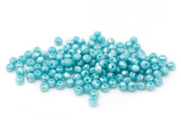 Glasschliffperlen in aqua 3,5 x2,7 mm 50 Stück