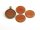 2 Cabochons 25 mm Cateye Glas beige