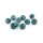 Glasschliffperlen als Rondelle in Dunkelgrün 8x6 mm 10 Stück