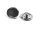 Rahmen als Druckknöpfe in silberfarben platiniert für 20 mm Cabochons 2 Stück