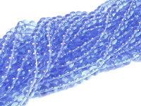 Glasperlen in royalblau 8 mm 50 Stück