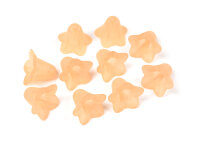 Blüten in apricot gefrostet 16 mm 10 Stück