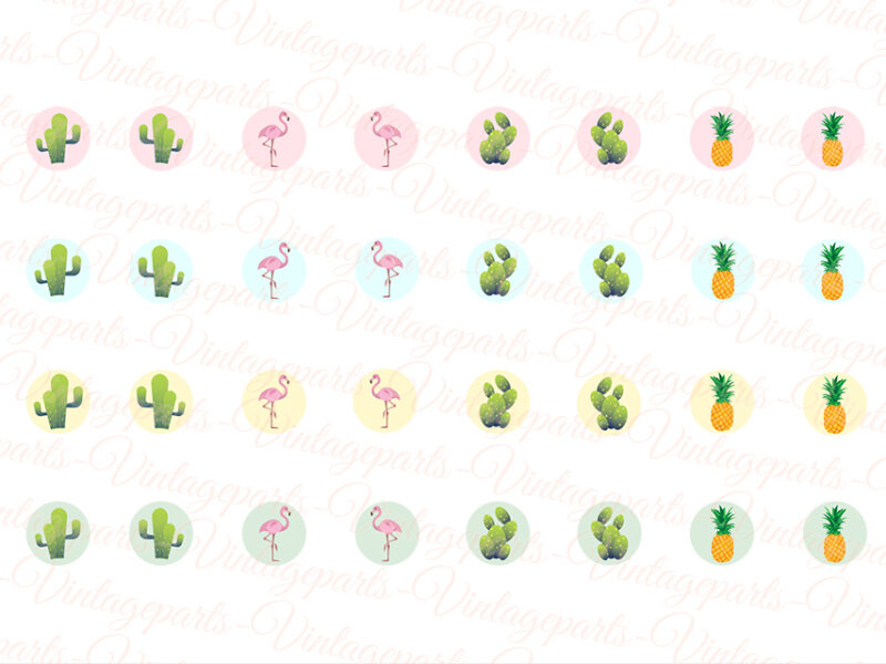 Motivbogen "Summer" für 10 mm Cabochons