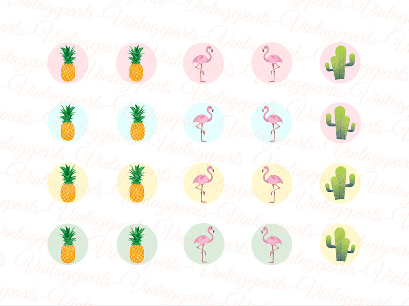Motivbogen "Summer" für 14 mm Cabochons