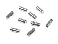 Endkappen aus 201 Edelstahl 7x2,1 mm Platinfarben...