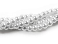 Glaswachsperlen in weiß 4 mm 200 Stück