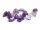 Glasmedaillon Einleger Amethyst Chips 15g