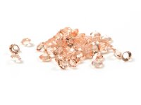 Glasmedaillon Einleger Diamant in lachs 300 Stück