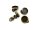 4 Ohrclips in antik Bronze für Cabochons 12 mm