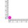 Glasperlen in Jadeoptik – Magenta, 6 mm, 30 Stück