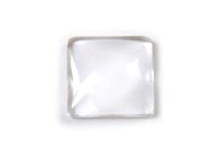 quadratische Cabochons Glas klar 12 mm 6 Stück