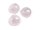 Cabochons aus Rosenquarz in rosa 12 mm 2 Stück