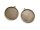 doppelseitige Fassungen für 25 mm Cabochons in antik bronzefarben 4 Stück