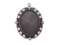 Fassungen für 40 x 30 mm Cabochons in antik...