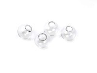 durchsichtige Hohlperlen zum Befüllen 10 mm 6 Stück