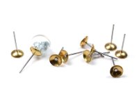 Ohrstecker aus 304 Edelstahl in goldfarben für 10 mm...