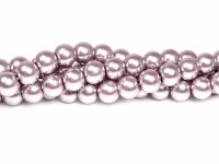 Glaswachsperlen in hellem taupe 8 mm 40 Stück