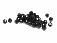 Glasschliffperlen 4 mm in schwarz 50 Stück