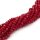 Glasschliffperlen in Rot facettiert, Rondell 6 x 5 mm, 30 Stück
