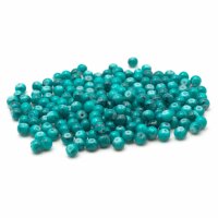 kleine Glasperlen in türkis gesprenkelt 4 mm 210...