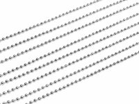 Kugelkette in platinfarben 2,4 mm 2 m