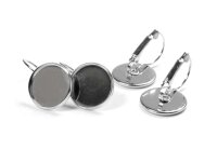 Brisuren für 14 mm Cabochons aus 304 Edelstahl 6...