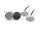 Brisuren für 14 mm Cabochons aus 304 Edelstahl 6 Stück
