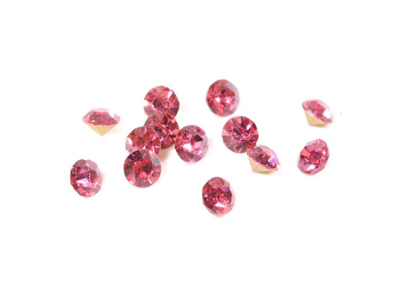 Strasssteine in rosa 4,2 mm 50 Stück