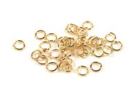 Biegeringe in lightgoldfarben 4 mm 100 Stück