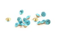 Strasssteine in türkis 3,9 mm 50 Stück