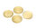 Cateye Glascabochons in sand 18mm 4 Stück