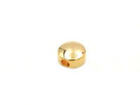 Zwischenperle 18K vergoldet, flachrund, 4,8 mm, 1 Stück