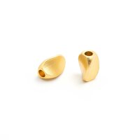 geschwungene Zwischenperlen mit 18k Goldbeschichtung...
