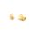geschwungene Zwischenperlen mit 18k Goldbeschichtung 8x5mm 2 Stück