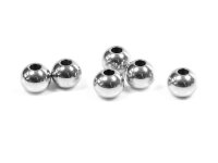 Zwischenperlen aus 304 Edelstahl rund 6 mm 4 Stück