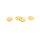 Anhänger Plättchen 304 Edelstahl goldfarben IP beschichtet, rund, 8 mm, 4 Stück