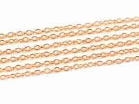 Gliederkette 3 x 4 mm in light goldfarben 10 m