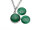 Cateye Cabochons in waldgrün 12mm 10 Stück