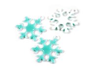 Emaillierte Anhänger "Schneeflocke" in...
