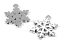 Emaillierte Anhänger "Schneeflocke" in...