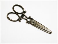 2 große Scheren in vintage Bronze