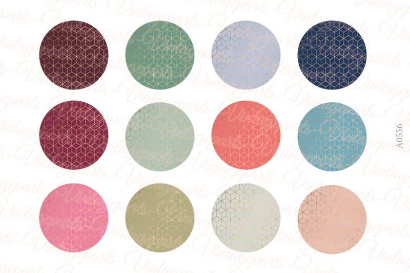 Motivbogen "Glamour" für 25 mm Cabochons