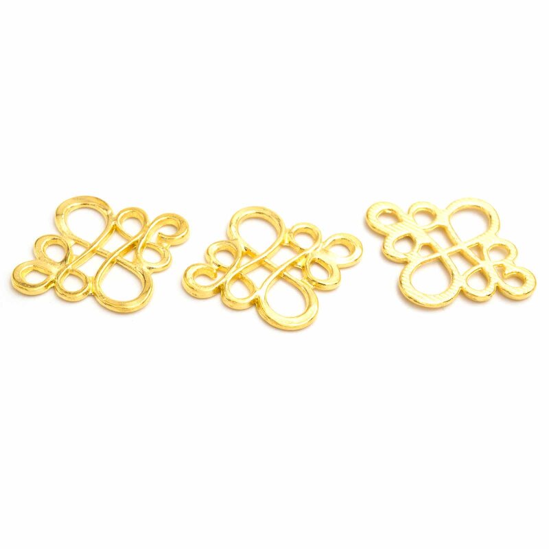 filigran gearbeitete Verbinder in goldfarben 6 Stück