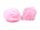 Anhänger als Bommel aus echtem Fell in pink 1 Stück